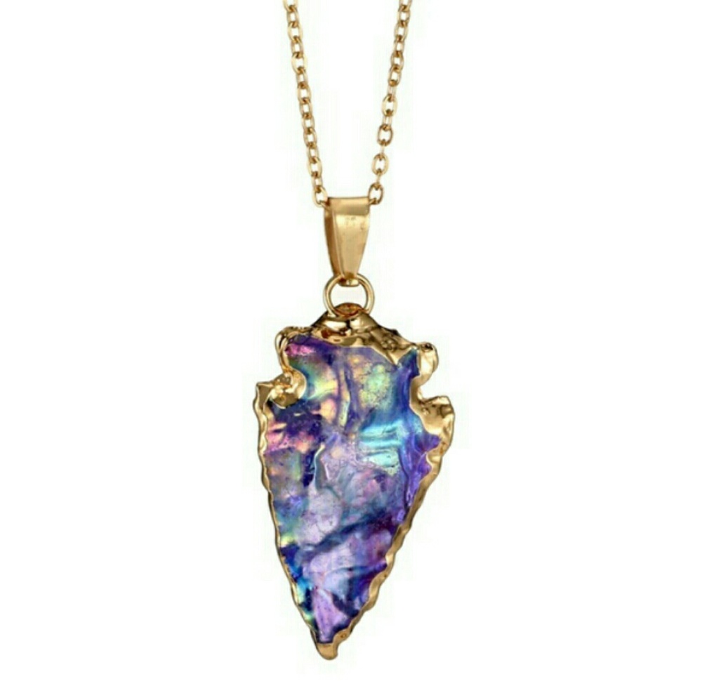 Purple Gold Plated Arrowhead